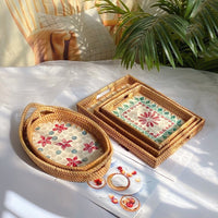 Rattan Shell Tray