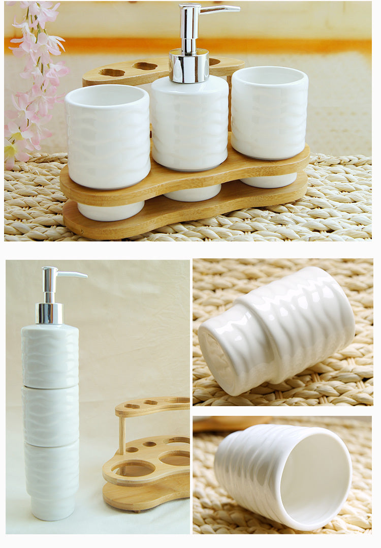 Porcelain Prism Bathroom Set