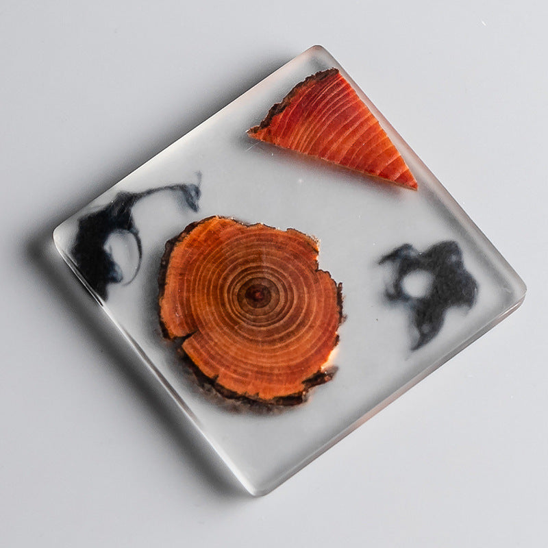 Handmade Resin Pine Coaster