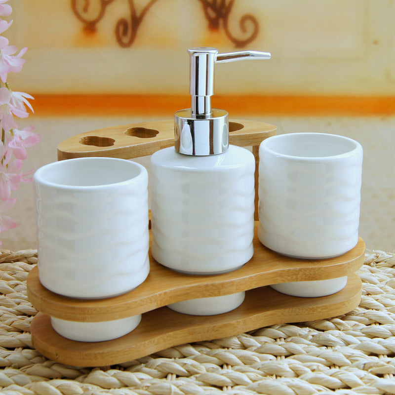 Porcelain Prism Bathroom Set