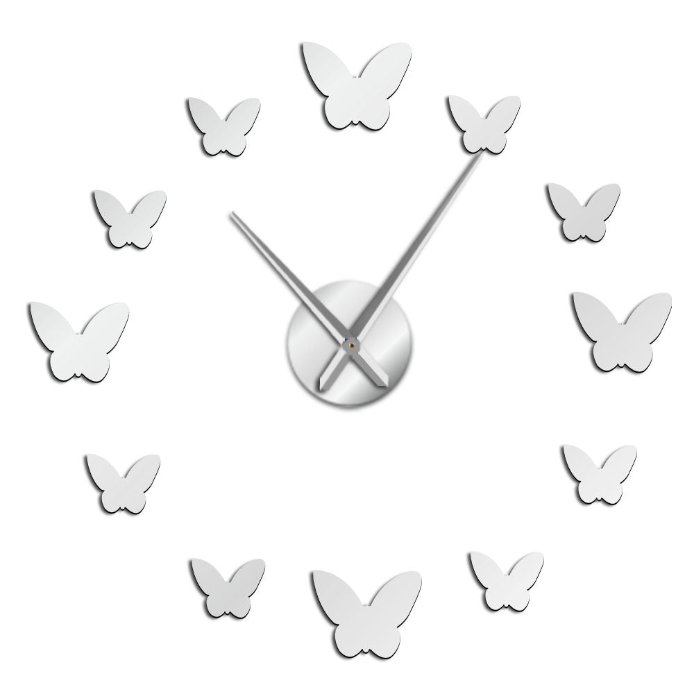 3D Reflective Butterfly Clock