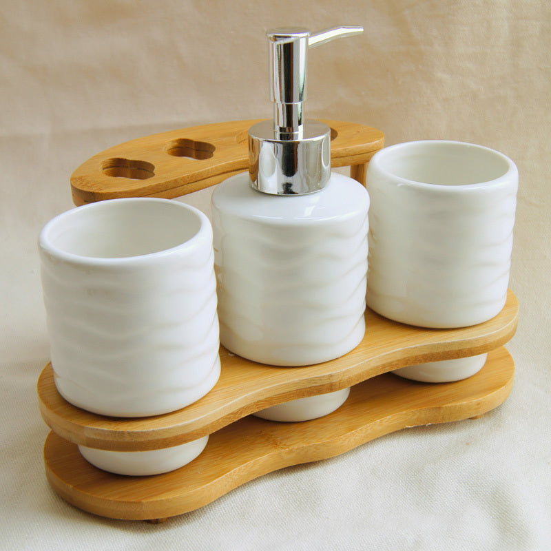 Porcelain Prism Bathroom Set