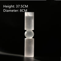 Crystal Frosted Candle Holder