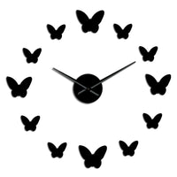 3D Reflective Butterfly Clock