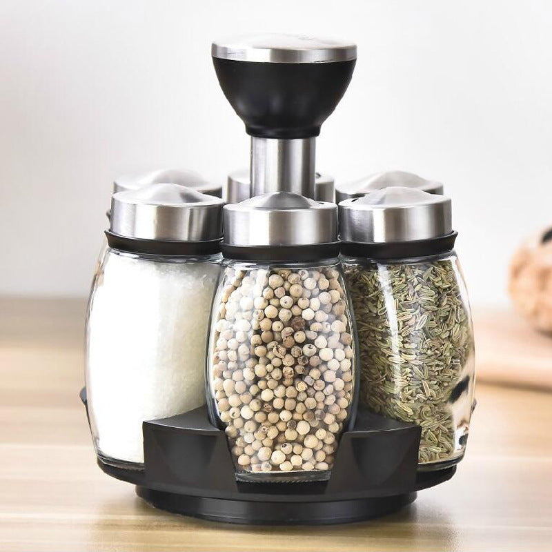 7 piece Rotating Seasoning Storage Set