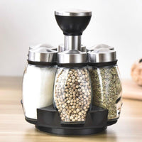 7 piece Rotating Seasoning Storage Set