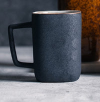 Handmade Stoneware Cup with Square handle