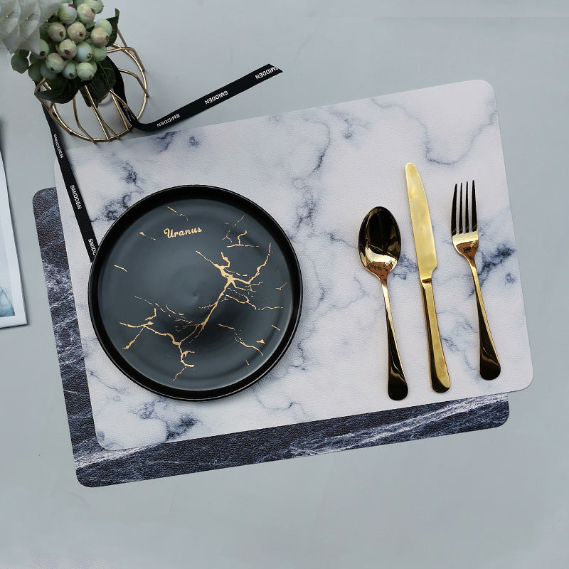 Marble Leather Placemat