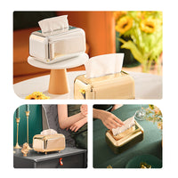 Gilded Elegance Tissue Box