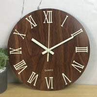 Glow in the Dark Wooden Wall Clock