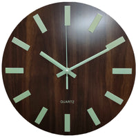 Glow in the Dark Wooden Wall Clock