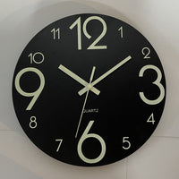 Glow in the Dark Wooden Wall Clock