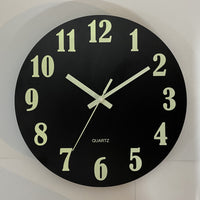 Glow in the Dark Wooden Wall Clock