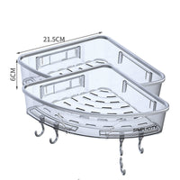 Wall-Mounted Bathroom Storage Rack and Towel Holder