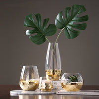 Transparent Honeycomb Glass Vase