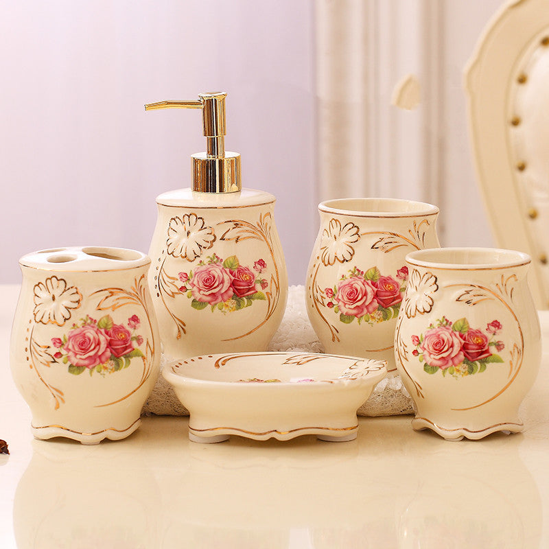 Vintage Ivory Luxe Bathroom Set