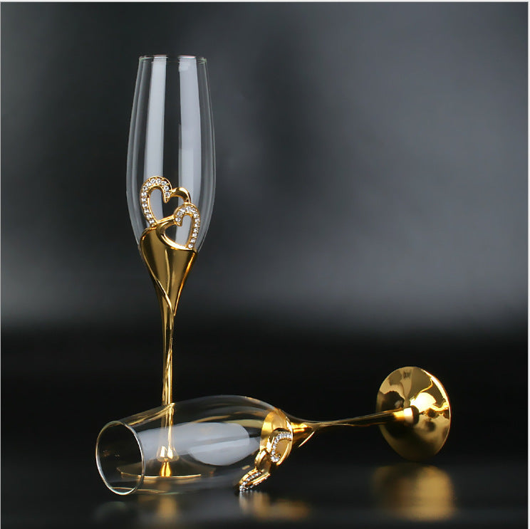 Heart-to-Heart Crystal Glasses