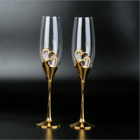 Heart-to-Heart Crystal Glasses