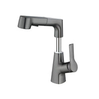 Adjustable Pull-out Bathroom Faucet