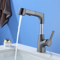 Adjustable Pull-out Bathroom Faucet