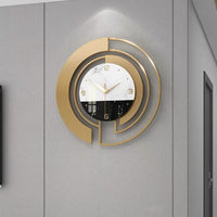 Golden Horizon Wall Clock