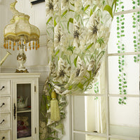 Floral Sheer Curtains