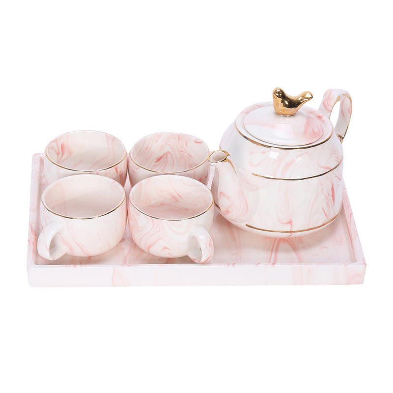 Marbled Tea set