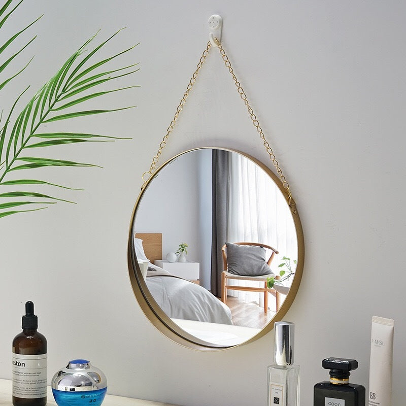 Metal Wrought Iron Bathroom Mirror