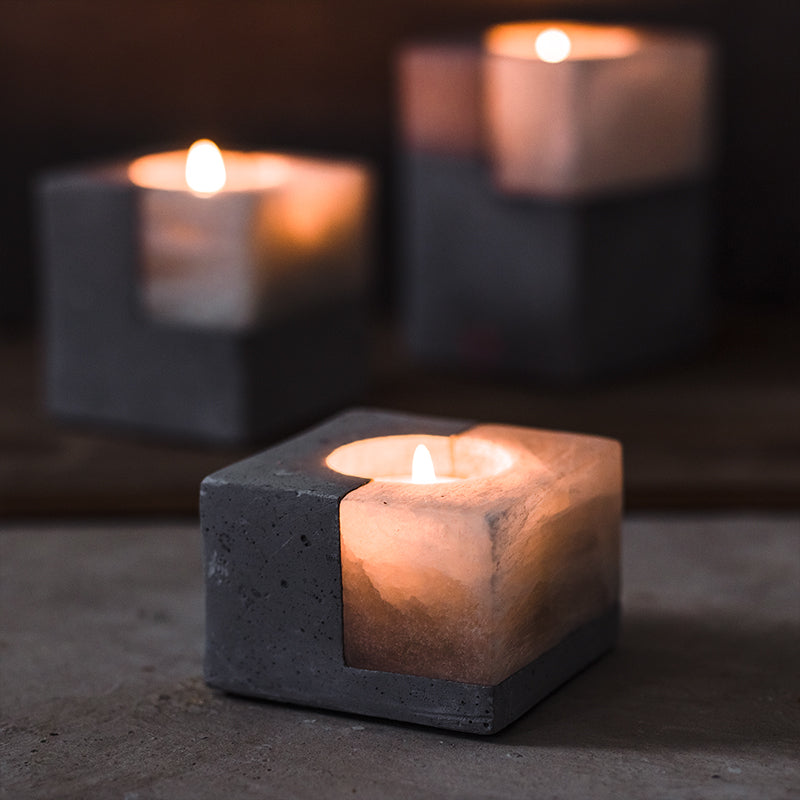 Stone Ornamental Tealight Candle holder