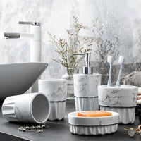 Serene Marble Haven Bathroom Set