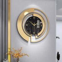 Golden Horizon Wall Clock