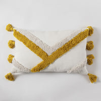 Morocco Tassel Square Throw Pillow Case