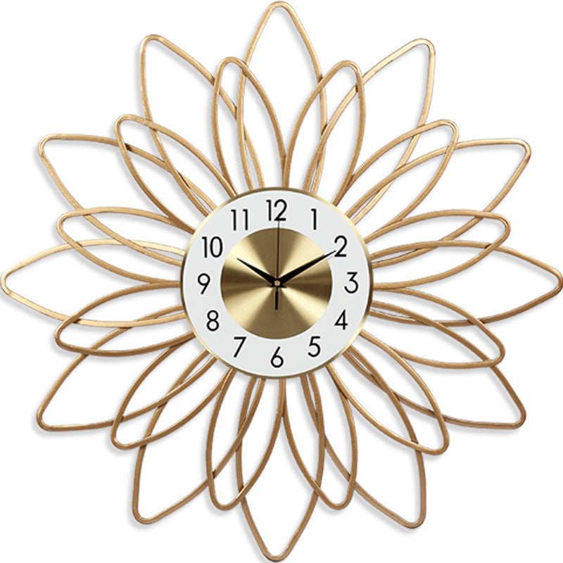 Nordic Flower Pattern Wall Clock