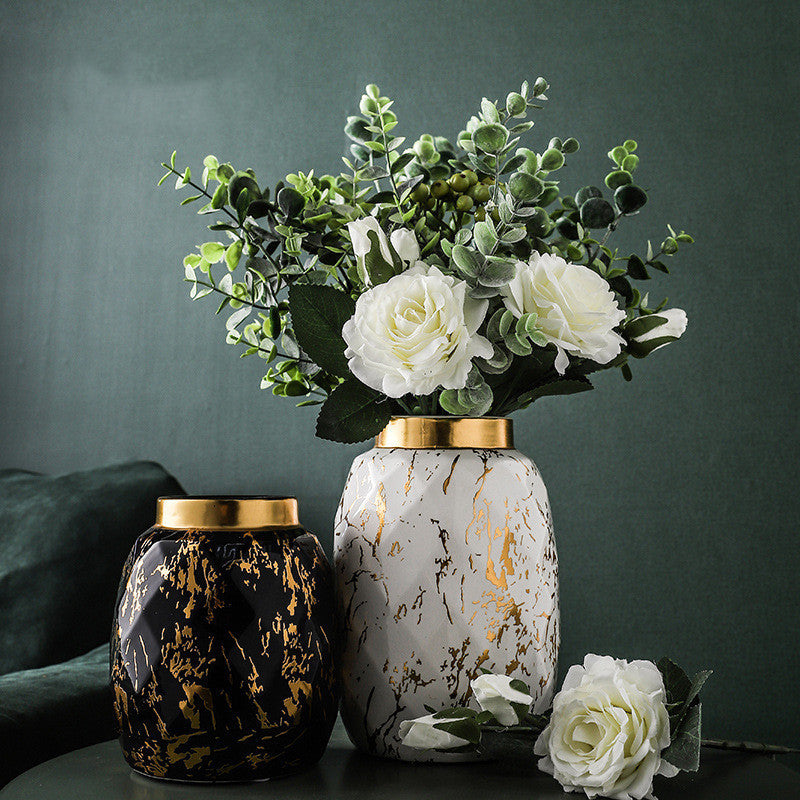 Handmade Mod Gold Vase