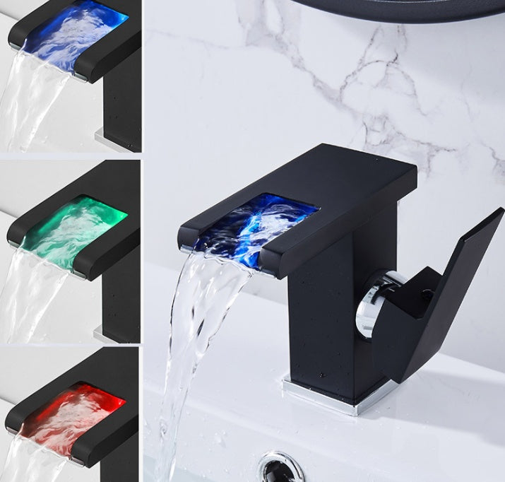 Luminous Waterfall Bathroom Faucet