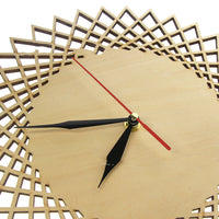 Abstract Geometric Wooden Wall Clock