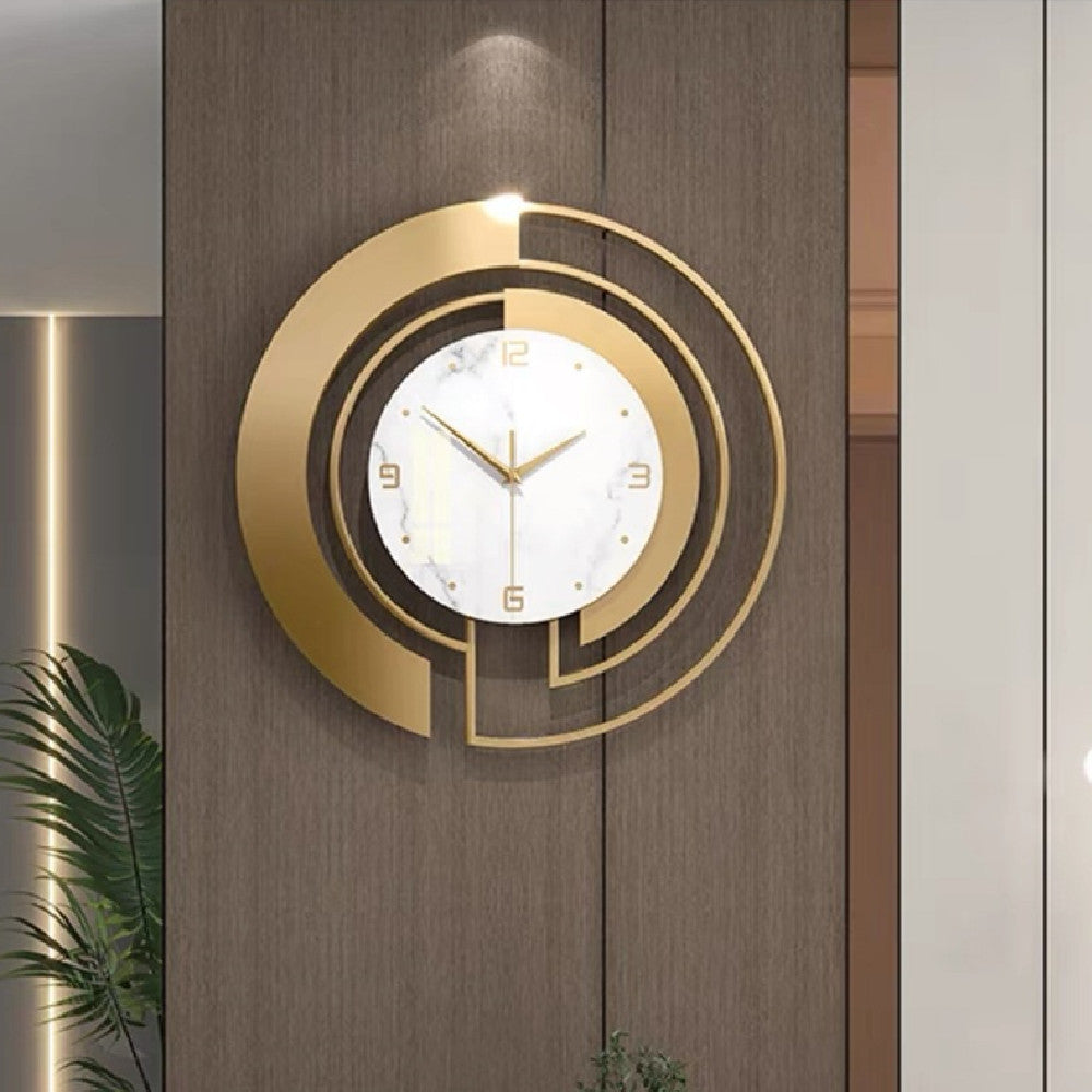 Golden Horizon Wall Clock