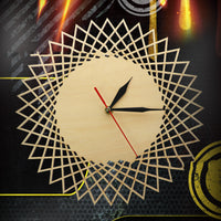 Abstract Geometric Wooden Wall Clock