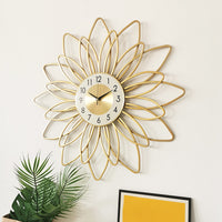 Nordic Flower Pattern Wall Clock