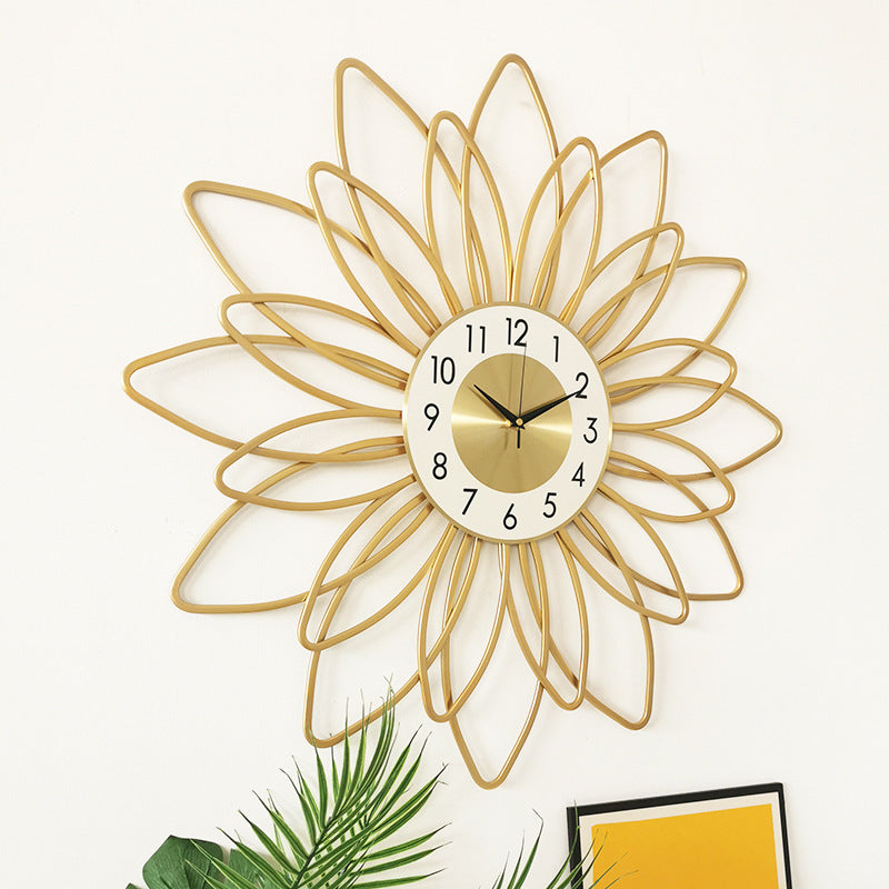 Nordic Flower Pattern Wall Clock