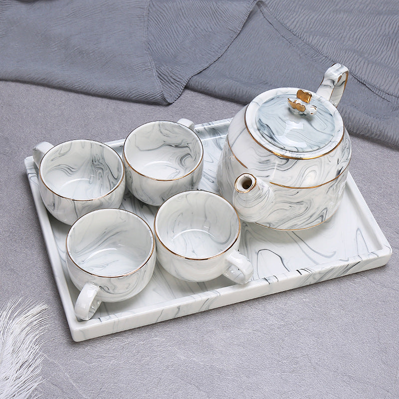 Marbled Tea set