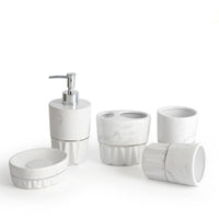 Serene Marble Haven Bathroom Set