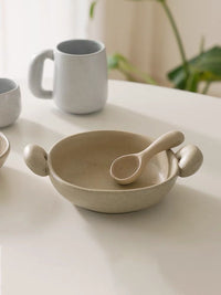 Big-ears Ceramic Pasta Bowl