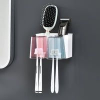 Wall-mounted Non-Punch Toothbrush Holder Set