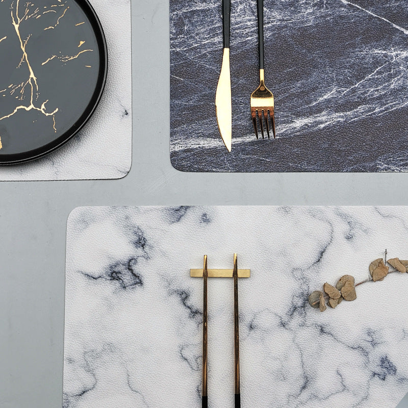 Marble Leather Placemat
